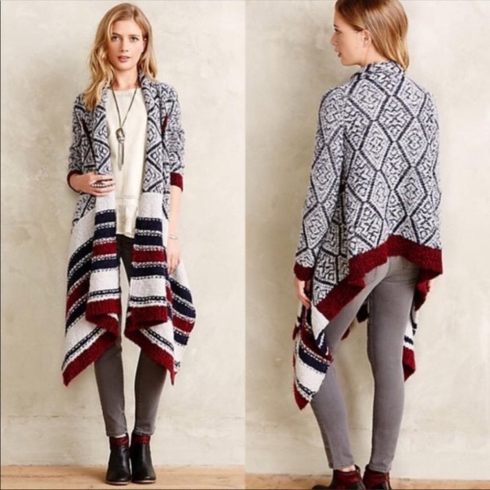 Anthropologie Sleeping on Snow Cardigan Sweater